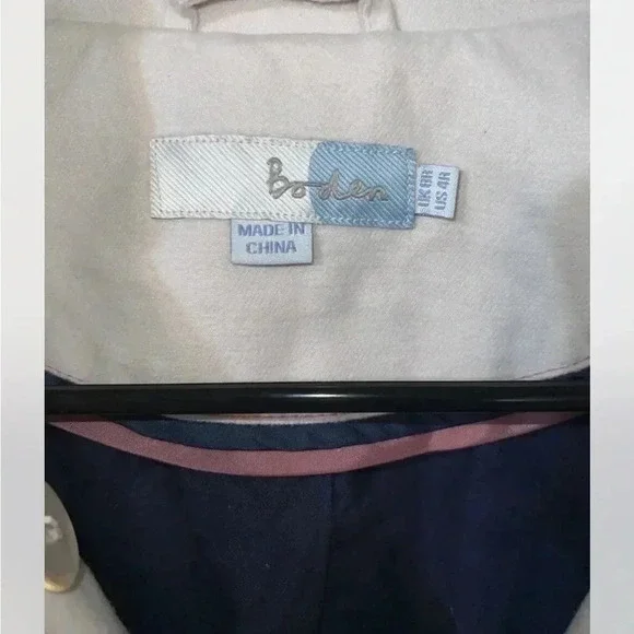 Boden Tan Trench Coat Women’s 4 Regular Classic Stylish Staple - Picture 2 of 3